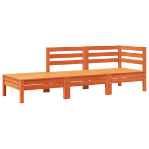 Gartensofa Kiefer mit Kissen & Hocker