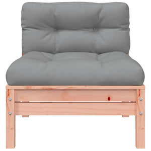 Gartensofa Douglasie mit Kissen und Hocker