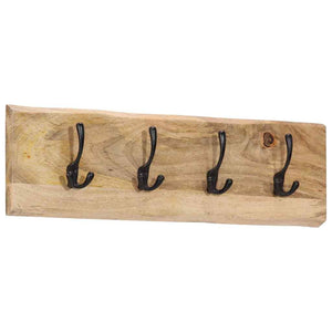 Wandgarderobe Mango Massivholz 4 Haken