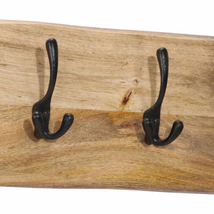 Wandgarderobe Mango Massivholz 4 Haken