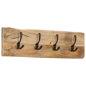 Wandgarderobe Mango Massivholz 4 Haken