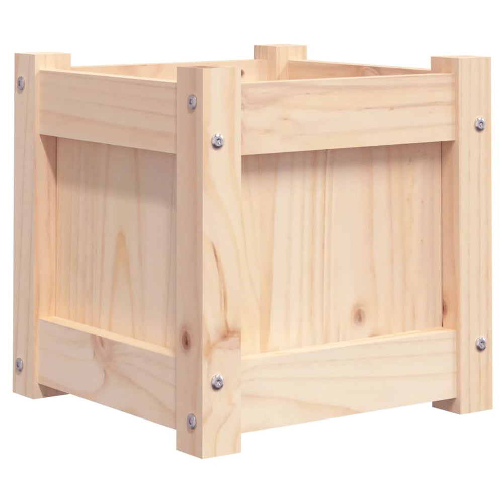 Massiver Kiefer Pflanzkübel - 31x31x31 cm