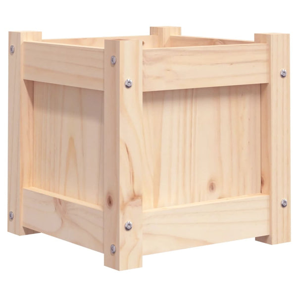 Massiver Kiefer Pflanzkübel - 31x31x31 cm