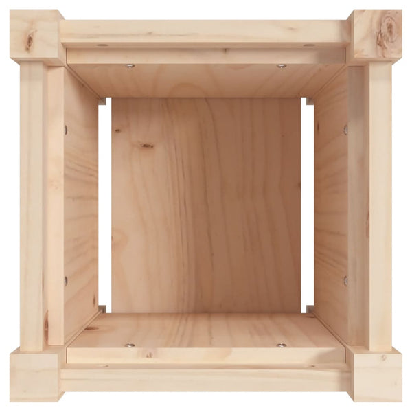 Massiver Kiefer Pflanzkübel - 31x31x31 cm