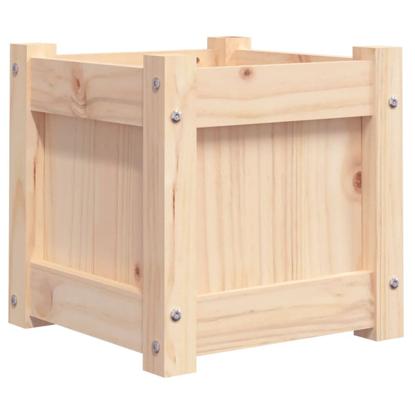 2er Set Pflanzkübel aus Kiefernholz