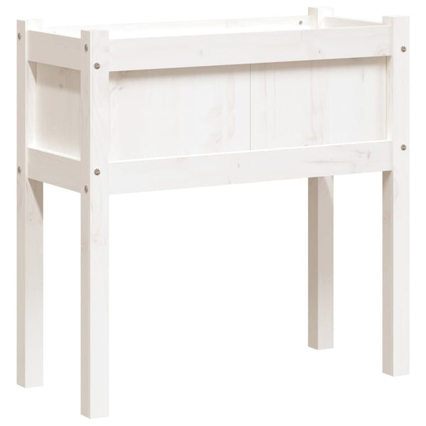 Pflanzkübel mit Beinen, 70 cm, Kiefer Massivholz