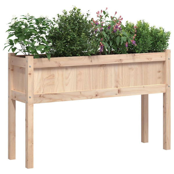 2er Set Pflanzkübel Kiefernholz