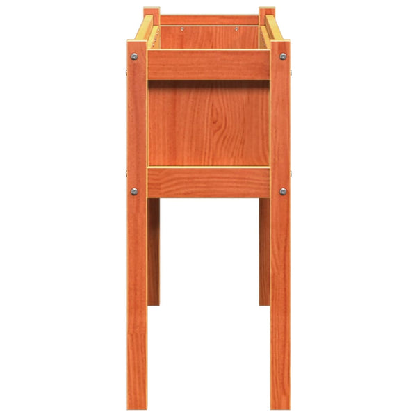 Pflanzkübel mit Beinen, Wachsbraun, 110cm