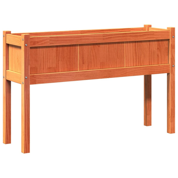 Pflanzkübel mit Beinen, Wachsbraun, 110cm