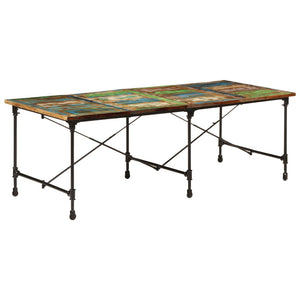 vidaXL Dining Table 220x90x77 cm Reclaimed Solid Wood