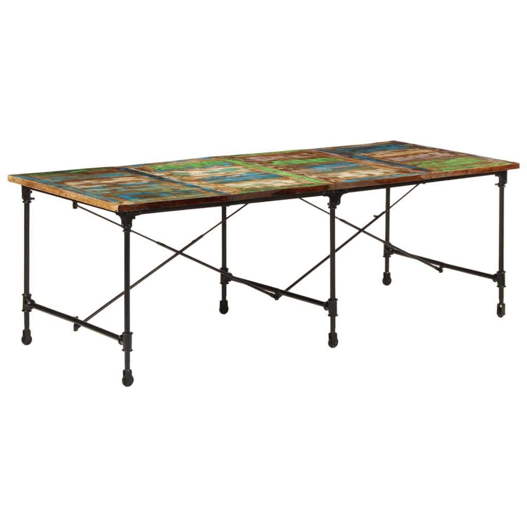vidaXL Dining Table 220x90x77 cm Reclaimed Solid Wood