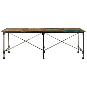 vidaXL Dining Table 220x90x77 cm Reclaimed Solid Wood