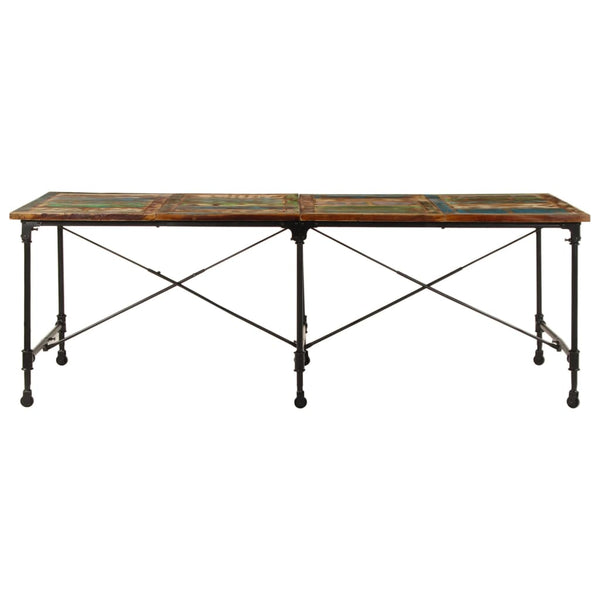vidaXL Dining Table 220x90x77 cm Reclaimed Solid Wood