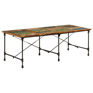 vidaXL Dining Table 220x90x77 cm Reclaimed Solid Wood