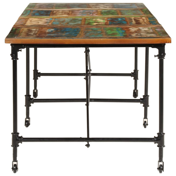 vidaXL Dining Table 220x90x77 cm Reclaimed Solid Wood