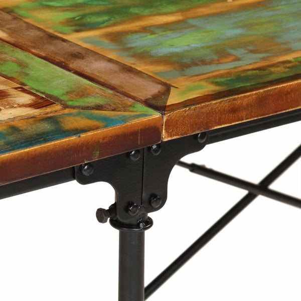 vidaXL Dining Table 220x90x77 cm Reclaimed Solid Wood