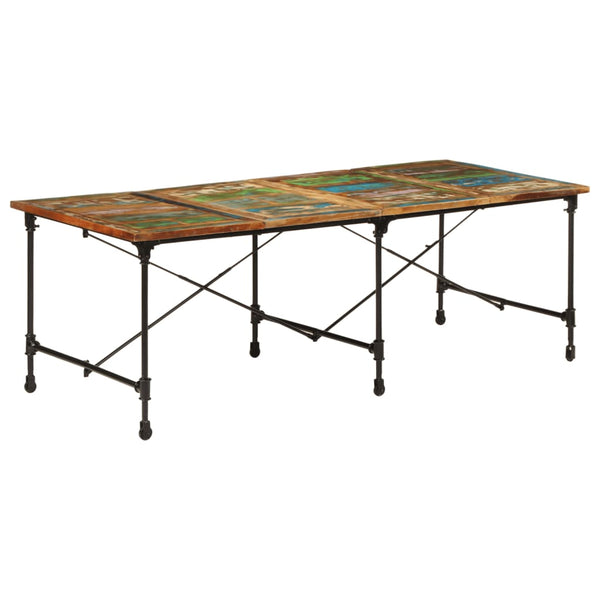 vidaXL Dining Table 220x90x77 cm Reclaimed Solid Wood