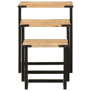 Satztische 3er Set Mango Massivholz