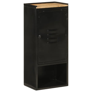 Badschrank aus Mango-Holz und Eisen 40x27x90 cm