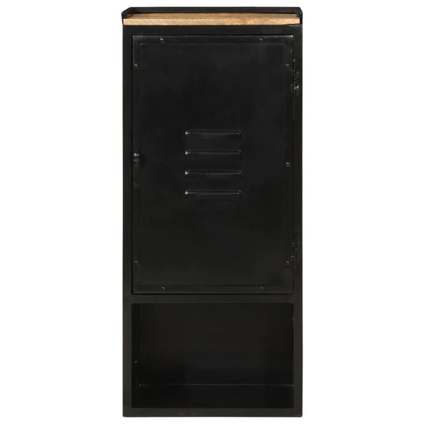 Badschrank aus Mango-Holz und Eisen 40x27x90 cm