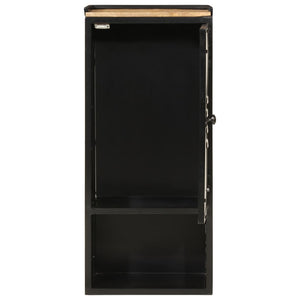 Badschrank aus Mango-Holz und Eisen 40x27x90 cm