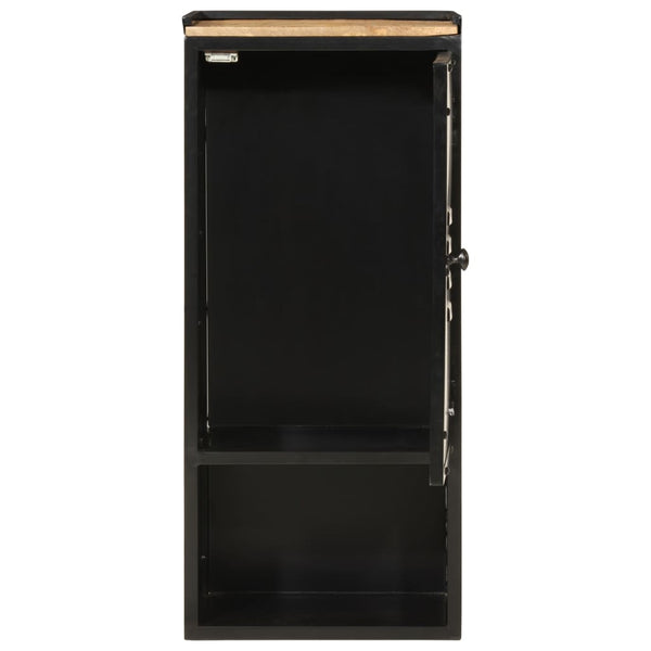 Badschrank aus Mango-Holz und Eisen 40x27x90 cm