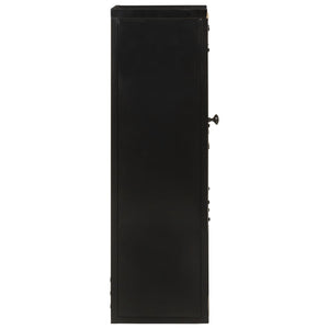 Badschrank aus Mango-Holz und Eisen 40x27x90 cm