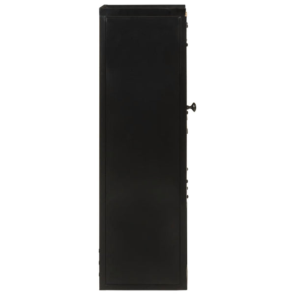 Badschrank aus Mango-Holz und Eisen 40x27x90 cm