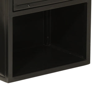 Badschrank aus Mango-Holz und Eisen 40x27x90 cm