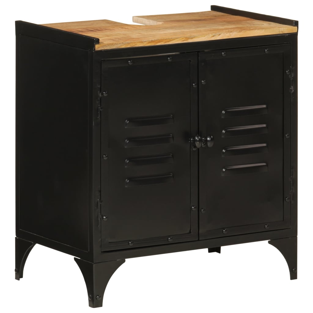 Waschbeckenunterschrank 55x35x60 cm Mango Massivholz