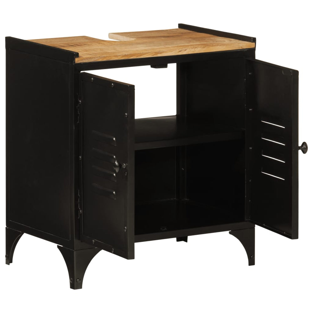 Waschbeckenunterschrank 55x35x60 cm Mango Massivholz