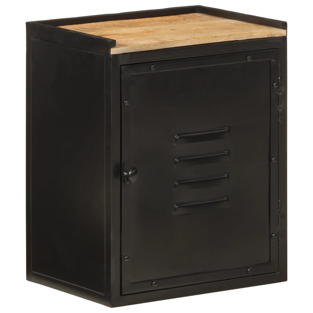 Badschrank Mango Massivholz & Eisen 40x50 cm