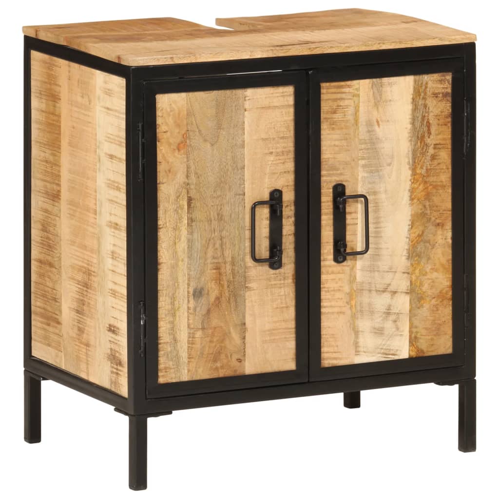 Waschbeckenunterschrank Mango Massivholz 55x60 cm