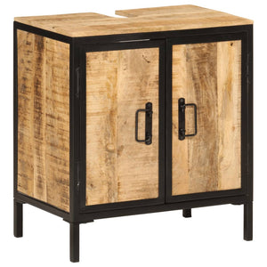 Waschbeckenunterschrank Mango Massivholz 55x60 cm