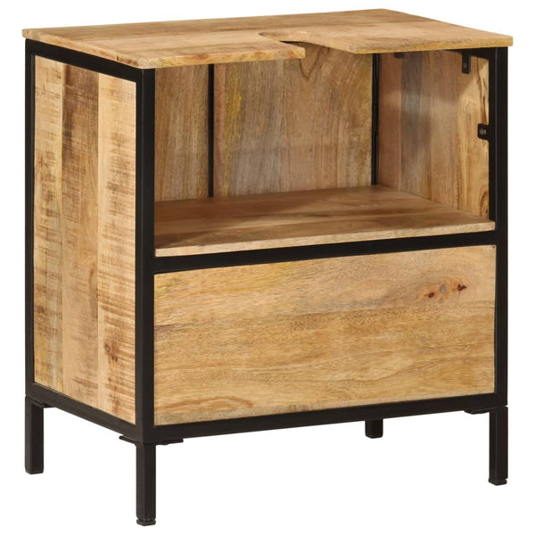 Waschbeckenunterschrank Mango Massivholz 55x60 cm