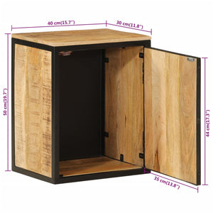 Massivholz Badschrank Mango 40x50 cm