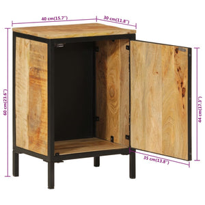 Badschrank Mango Massivholz & Eisen 40x60 cm