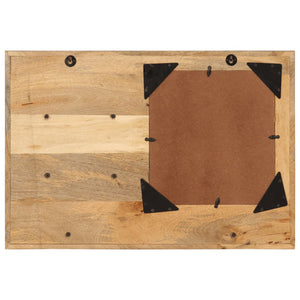 Spiegel mit Ablagen, 80 cm, Mango Massivholz