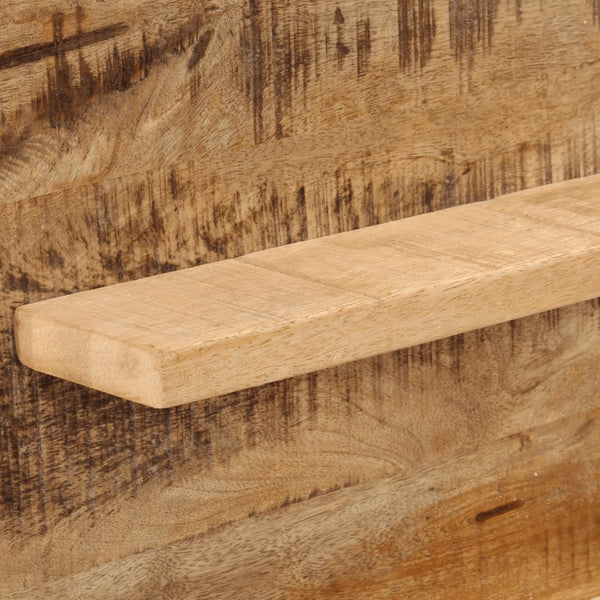 Spiegel mit Ablagen, 80 cm, Mango Massivholz