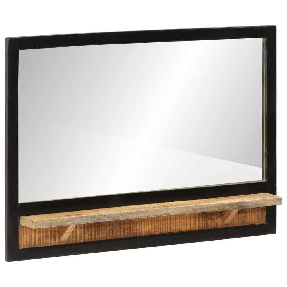 Spiegel mit Ablage Mango Holz 80x55 cm