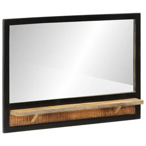 Spiegel mit Ablage Mango Holz 80x55 cm