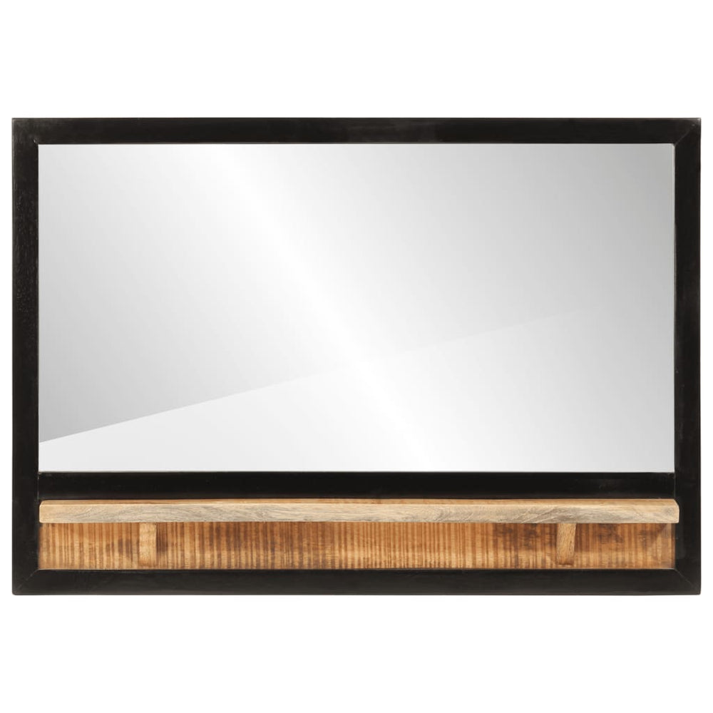 Spiegel mit Ablage Mango Holz 80x55 cm