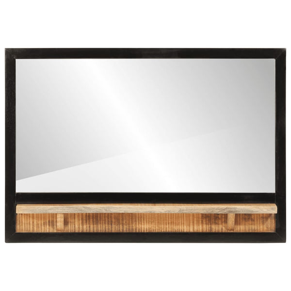 Spiegel mit Ablage Mango Holz 80x55 cm
