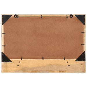 Spiegel mit Ablage Mango Holz 80x55 cm