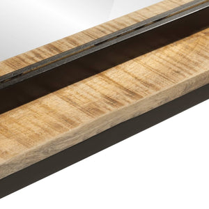 Spiegel mit Ablage Mango Holz 80x55 cm