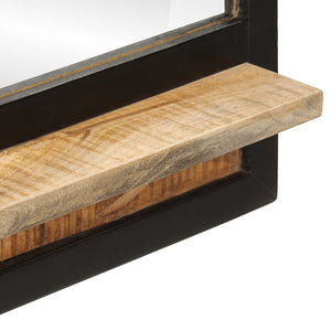 Spiegel mit Ablage Mango Holz 80x55 cm