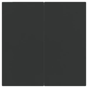 3-tlg. Garten Essgruppe Poly Rattan Schwarz