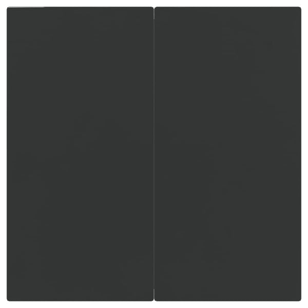 3-tlg. Garten Essgruppe Poly Rattan Schwarz