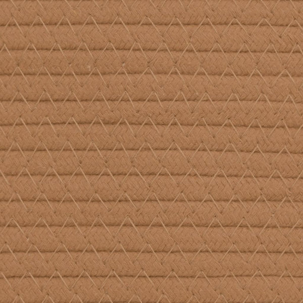 vidaXL Paniers de rangement 2 pcs Marron et blanc Ø24x18 cm Coton