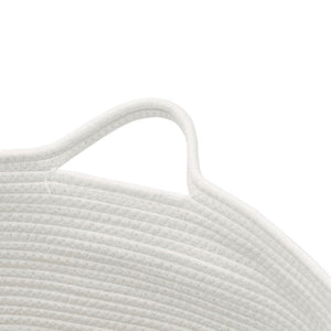 Baumwoll-Wäschekorb, Braun/Weiß, Ø55cm